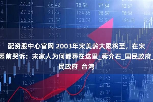 配资股中心官网 2003年宋美龄大限将至，在宋子文墓前哭诉：宋家人为何都葬在这里_蒋介石_国民政府_台湾